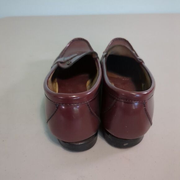 Vintage Etienne Aigner Leather Block Heal penny Loafers Shoes Size 8 n - Picture 3 of 5